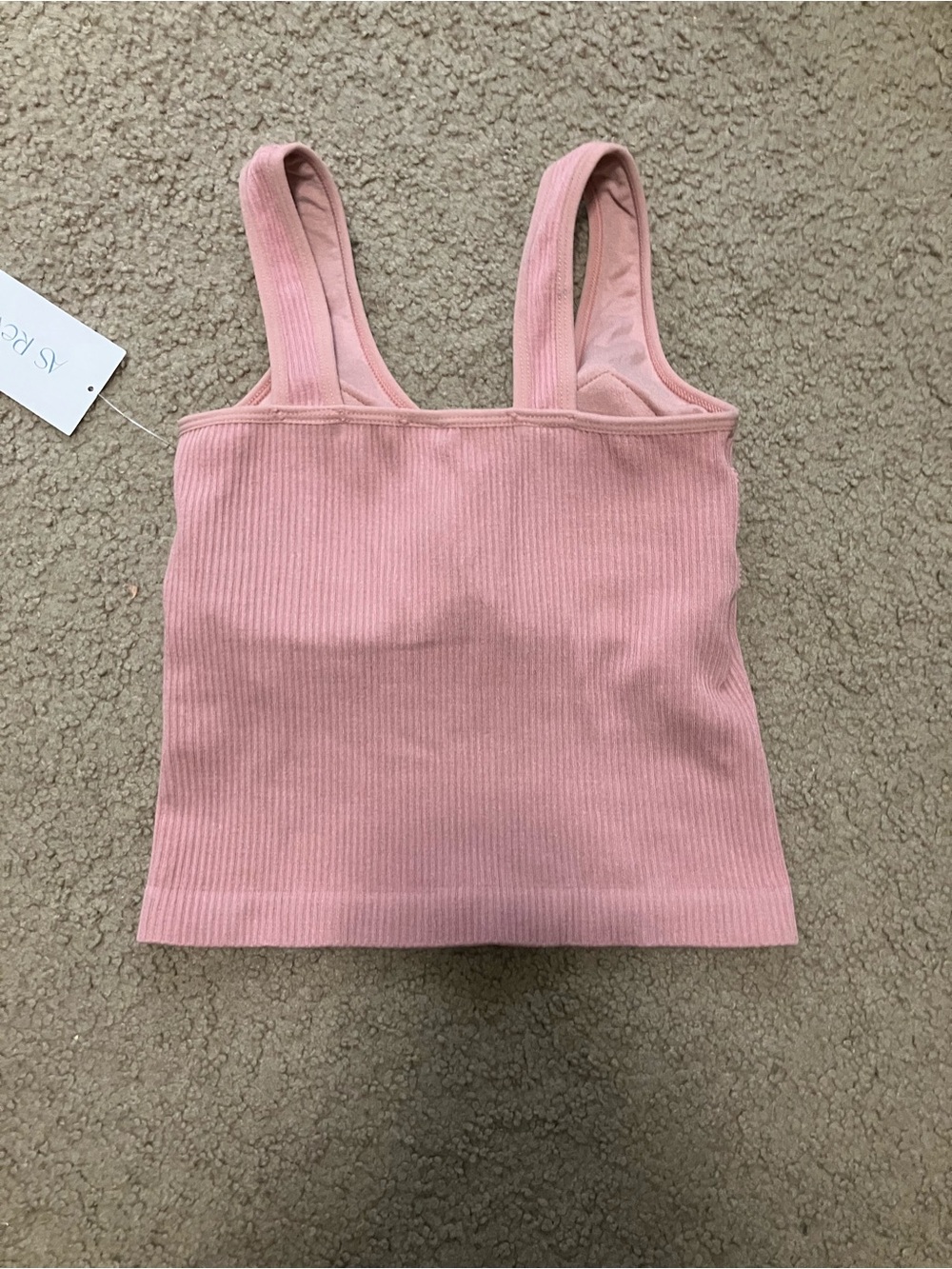 AS Revival Pink Ribbed Tank Top - Picture 2 of 6